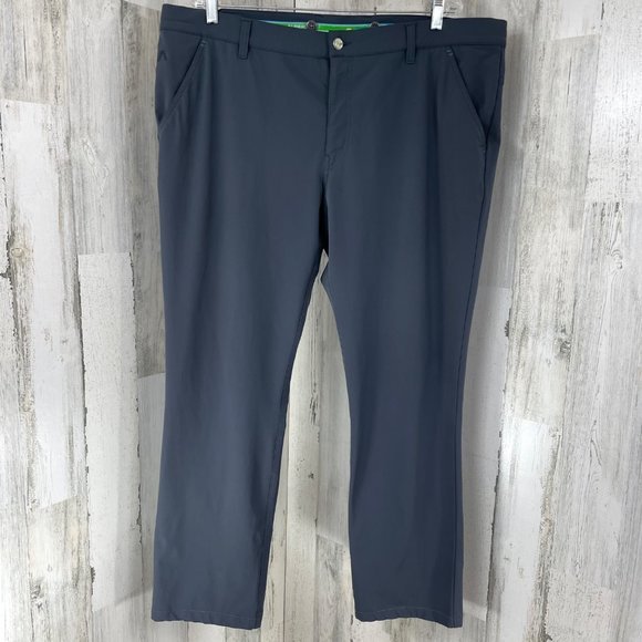 Alberto Golf Pants Men’s Size 58 Modern Fit 3xDRY Dark Gray Stretch - Picture 1 of 13